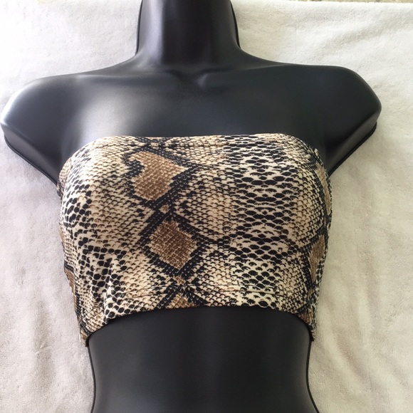 snakeskin bralette